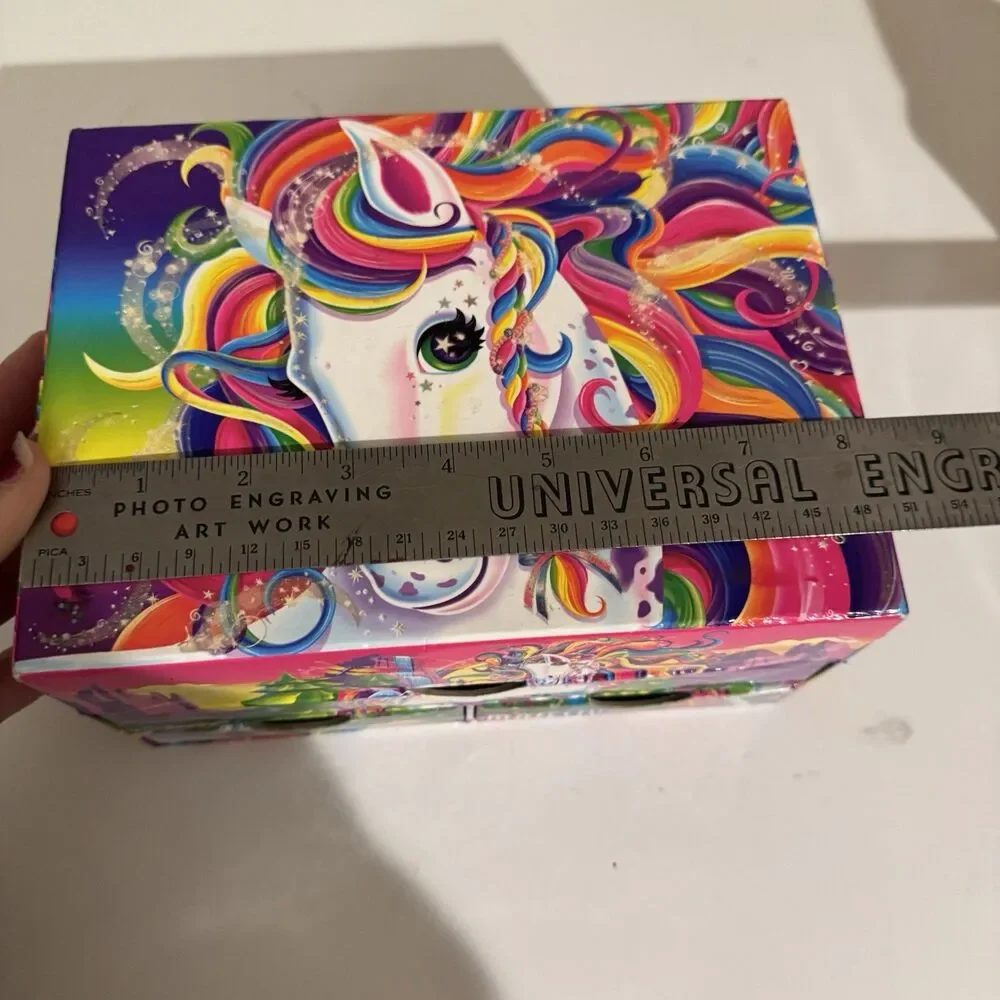 Lisa Frank Majesty Unicorn Stationary/Jewelry Box Treasure Chest Vintage